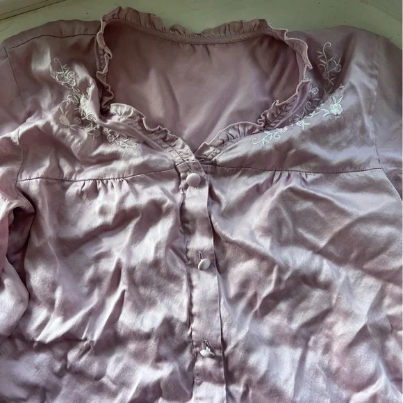 100% Silk Matching Sleep Set - Picture 2 of 4